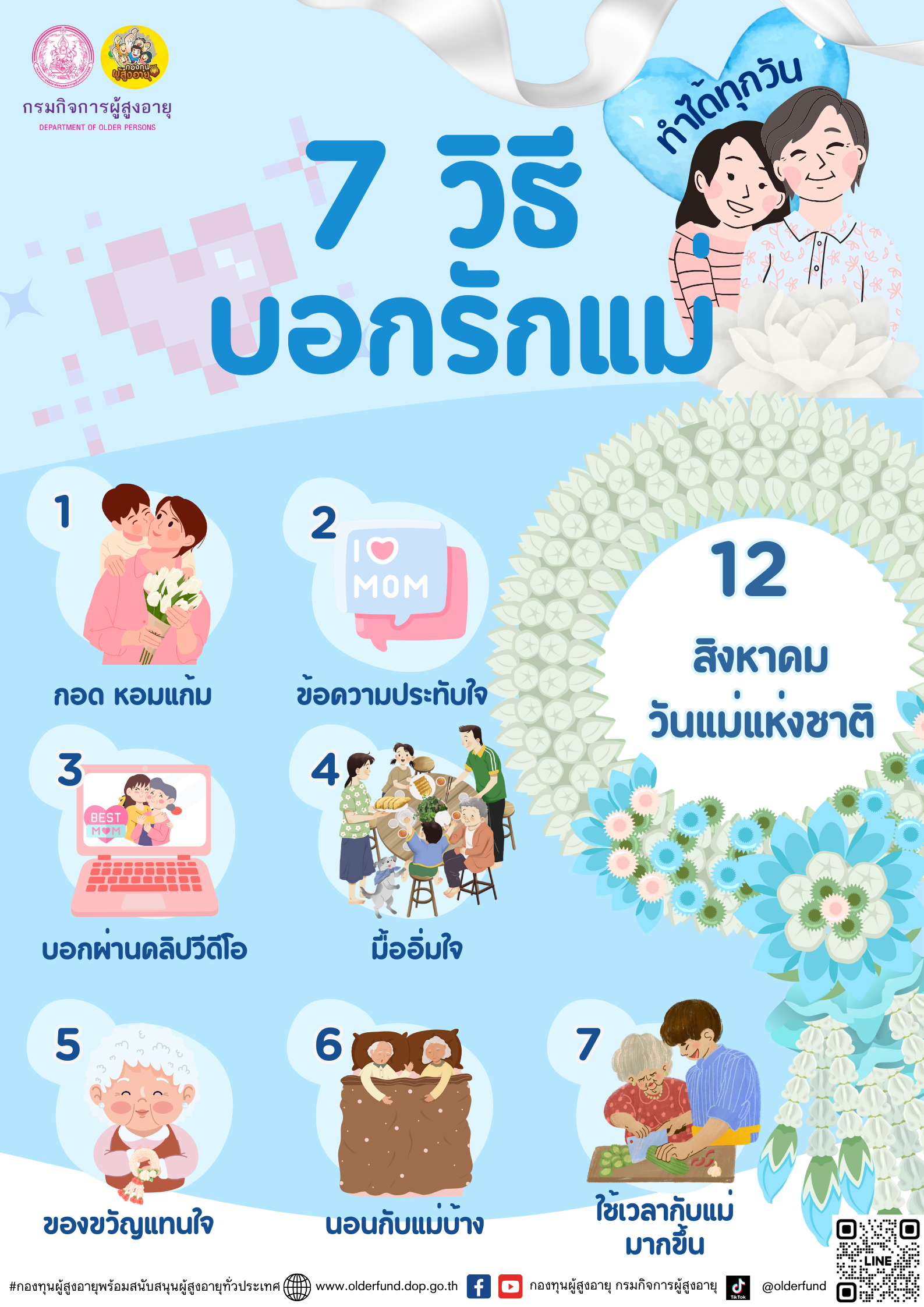 7 วิธีบอกรักแม่